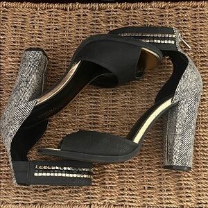Call It Spring Black and White Patterned Heels